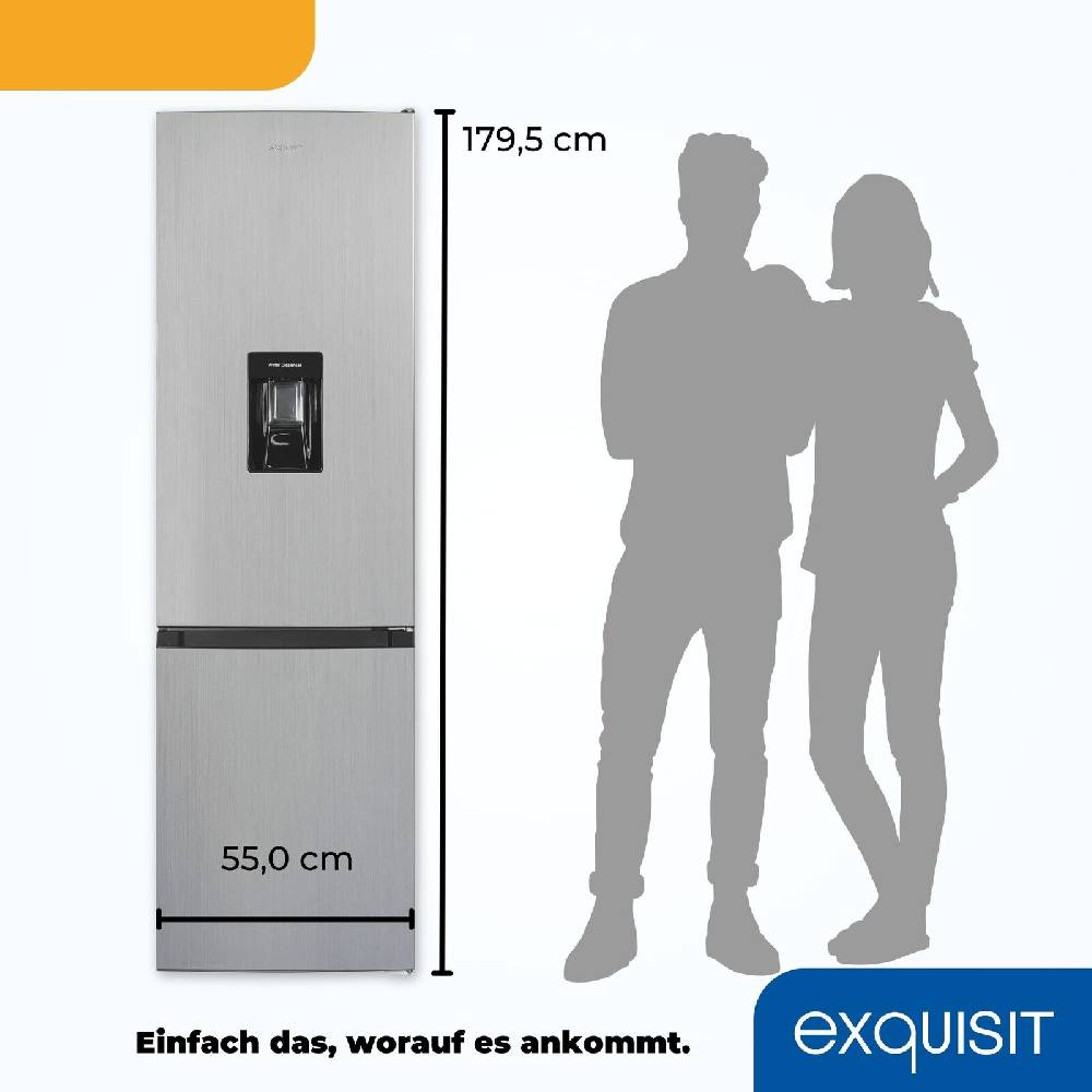 Exquisit Direkt Exquisit Kühl-Gefrierkombination KGC265-70-WS-040E inoxlook | 260 l Nutzinhalt Sonderangebot der Fabrik