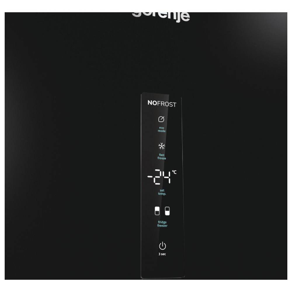 aruh_vertrieb Gorenje Kühl Gefrierkombination NoFrost freistehend Kühlschrank 361L schwarz NEU Nur noch ein Tag übrig