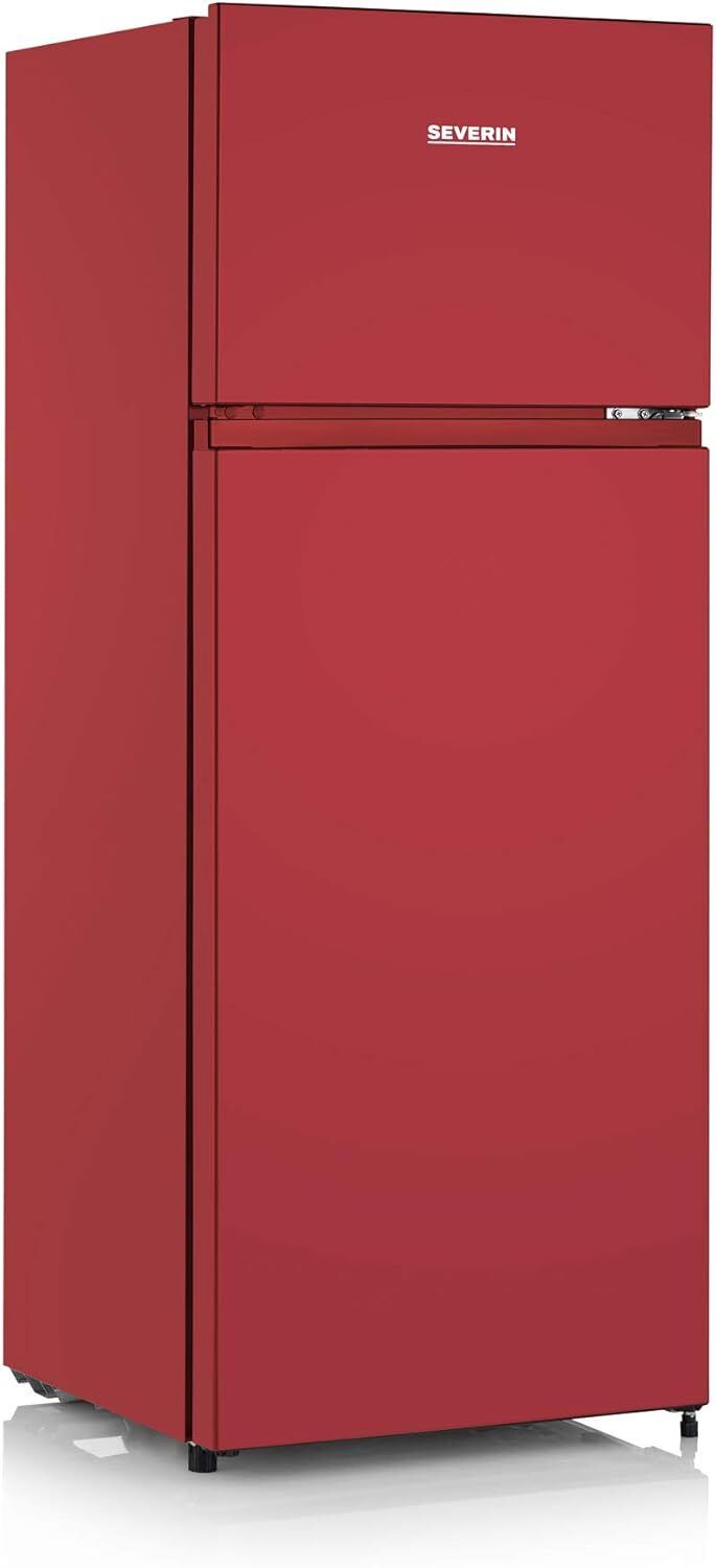 kaijott Severin DT 8763 rot Kühlschrank mit Gefrierfach freistehend 206 l EEK: C