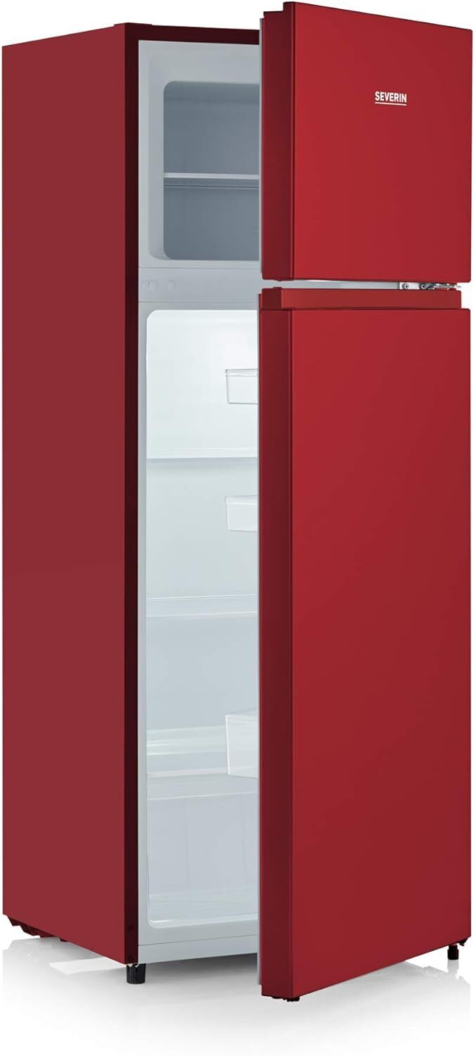 kaijott Severin DT 8763 rot Kühlschrank mit Gefrierfach freistehend 206 l EEK: C zollfrei