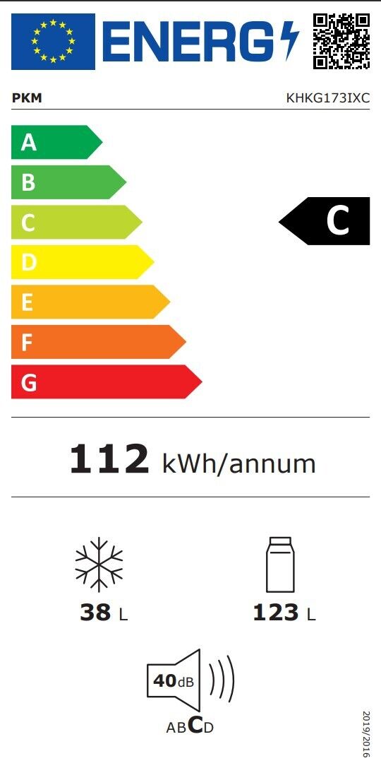 stuebinger_online B-Ware PKM KHKG173IXC Inox Kühlgefrierkombination 161L Kühlschrank LED Auslauf
