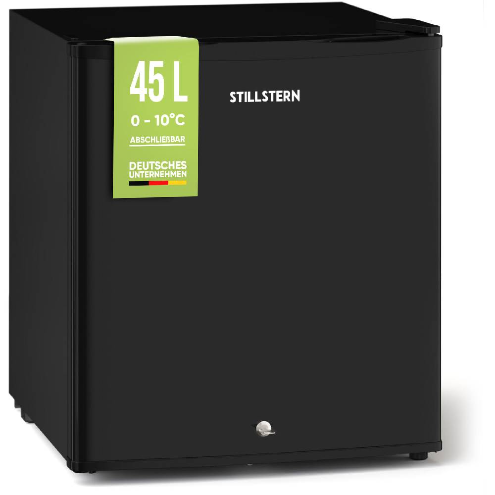 STILLSTERN Outletshop B-Ware Minikühlschrank E 45L mit Schloss und Frostfach, leise - Mini Kühlschrank