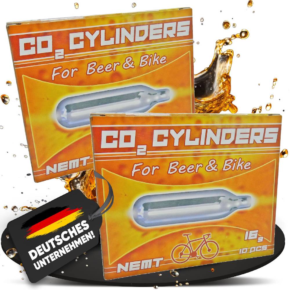 ginas-energy-store 20 x Nemt Bierkapseln Co2 16g Patronen für Biermaxx, Bierzapfanlage NEU