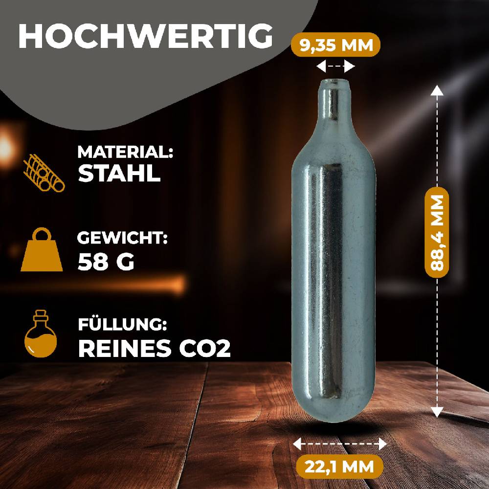 ginas-energy-store 20 x Nemt Bierkapseln Co2 16g Patronen für Biermaxx, Bierzapfanlage NEU Lagerräumung