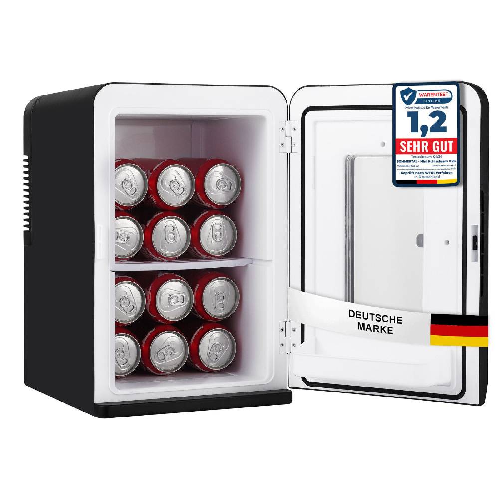 albatros-international Sommertal Mini Kühlschrank KS15 15L Minibar Kühlbox kühlen heizen 12V 240V