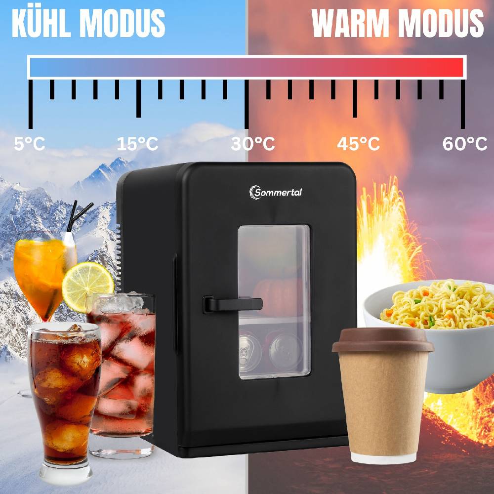albatros-international Sommertal Mini Kühlschrank KS15 15L Minibar Kühlbox kühlen heizen 12V 240V Tägliche Deals