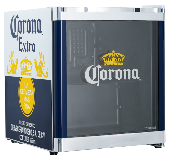 s4you Corona Mini Getränke Glas Kühlschrank Cubes CC 328 E Coolcube im Corona Design