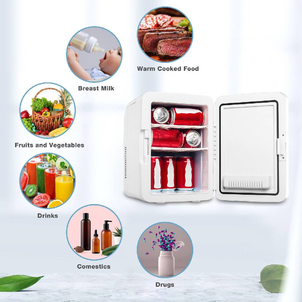 home222garden Mini Kühlschrank 10L Kühlbox Tragbar Kühl - und Heiz 12V 230V Camping Auto Büro 50% Rabatt mit kostenlosem Versand