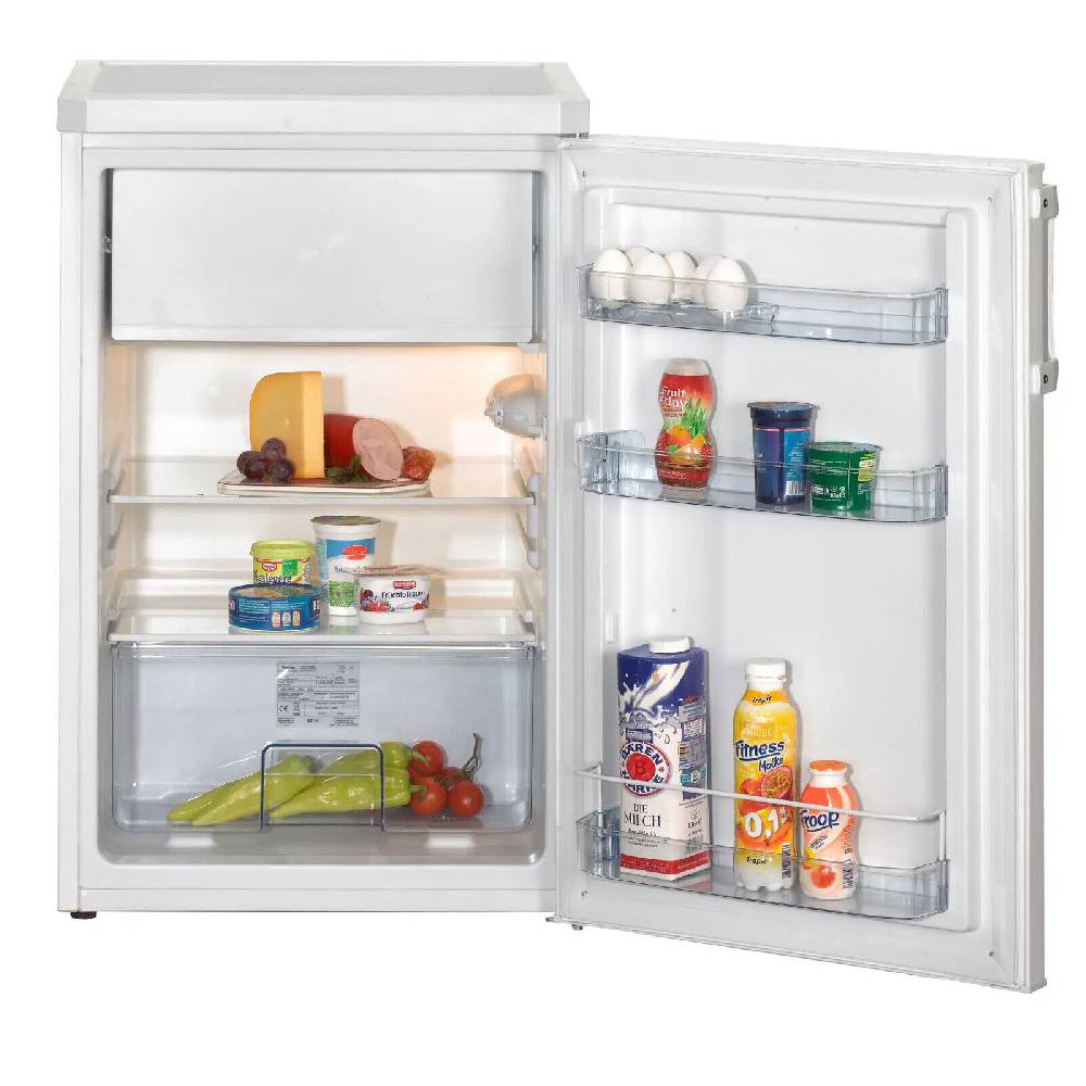 rollerclevereinrichten AMICA Kühlschrank mit Gefrierfach KS 15123 W - weiß - E Fabrikladen