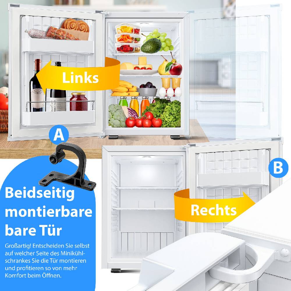 Retourwaren-Shop RETOURE Mini Kühlschrank mit Schloss Minikühlschrank 40L Minibar Hotel Leise Im Verkauf