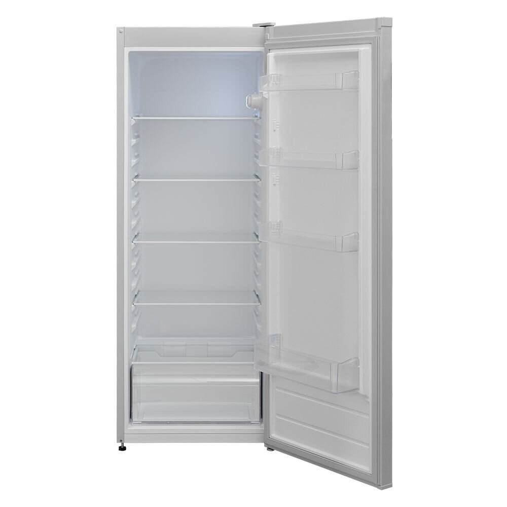 aruh_vertrieb Kühlschrank freistehend 255L Vollraum Silber Stand ohne Gefrierfach LED 145,5cm 50% Rabatt für begrenzte Zeit