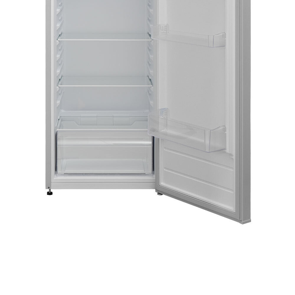 aruh_vertrieb Kühlschrank freistehend 255L Vollraum Silber Stand ohne Gefrierfach LED 145,5cm 50% Rabatt für begrenzte Zeit