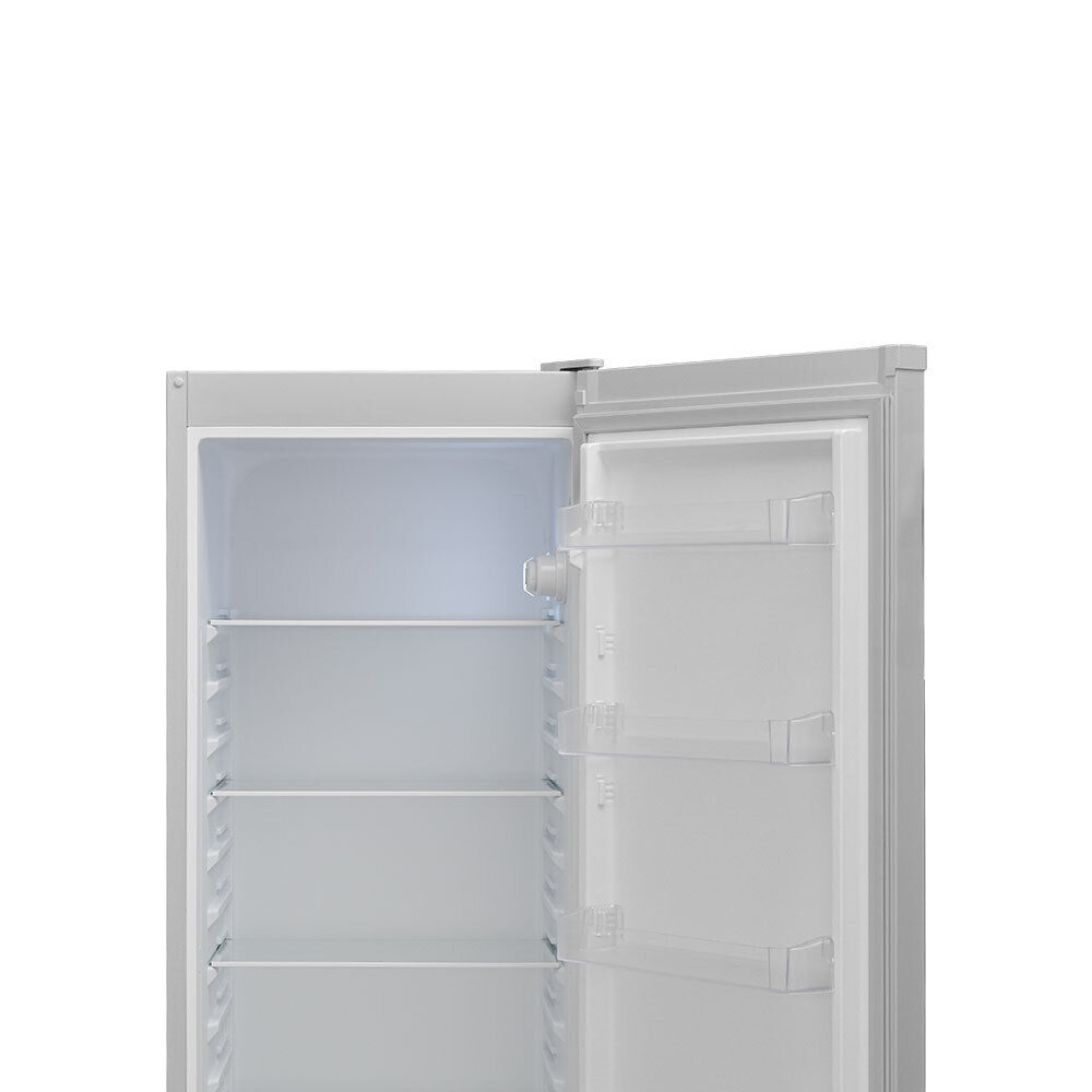 aruh_vertrieb Kühlschrank freistehend 255L Vollraum Silber Stand ohne Gefrierfach LED 145,5cm 50% Rabatt für begrenzte Zeit