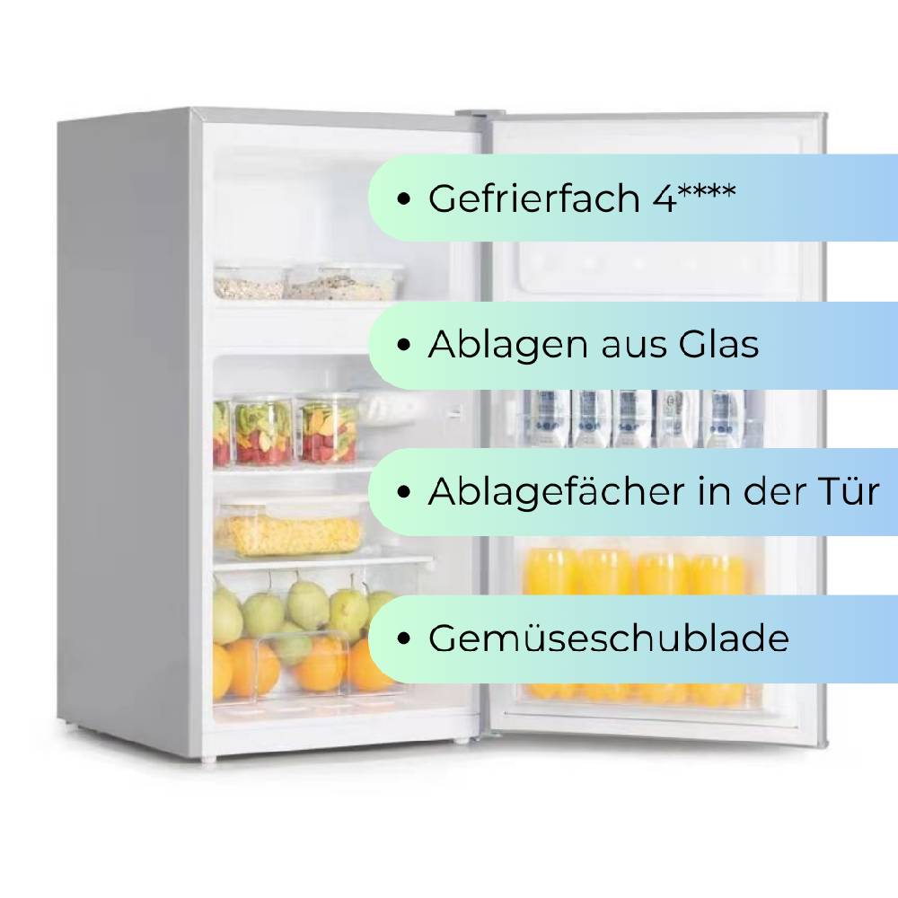 Homebird24 Kühl- und Gefrierkombination Kühlschrank mit Gefrierfach 84 Liter Freistehend Rabatte dieses Monats