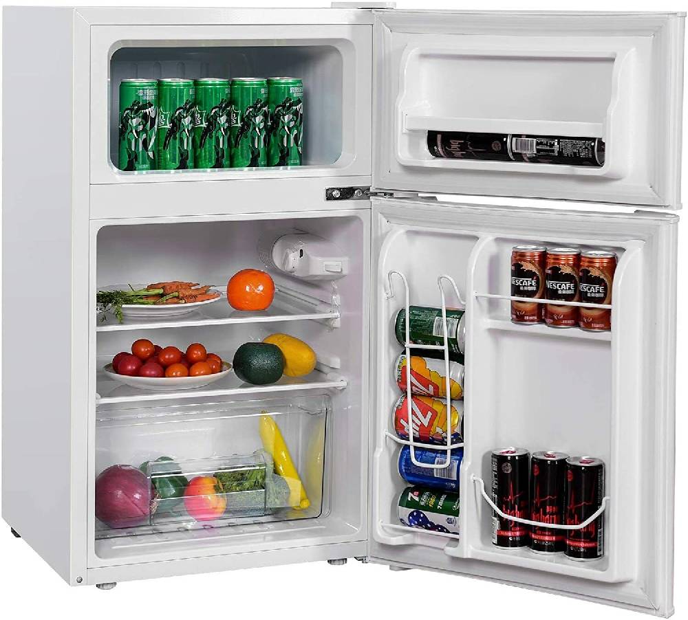justonline154 mini Kühlschrank 90L mit Gefrierfach Kühler Kühlbox Tischkühlschrank -15℃