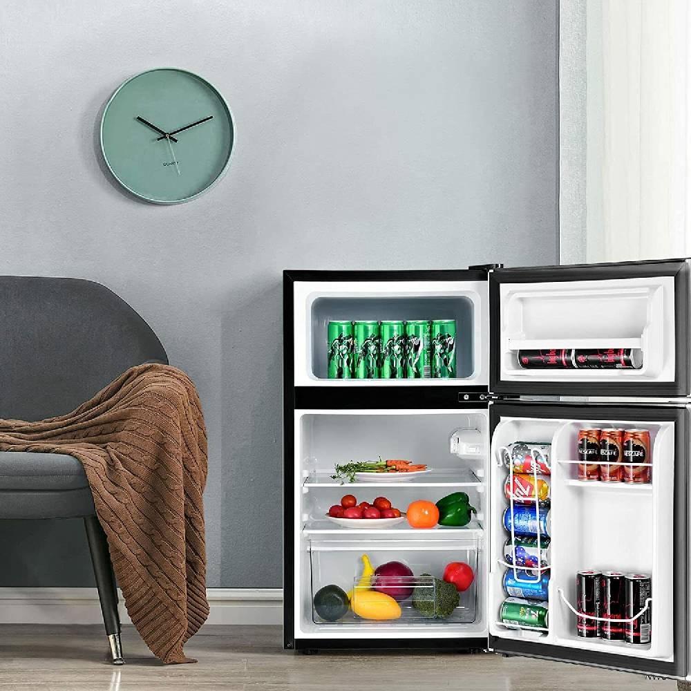justonline154 mini Kühlschrank 90L mit Gefrierfach Kühler Kühlbox Tischkühlschrank -15℃ 2025