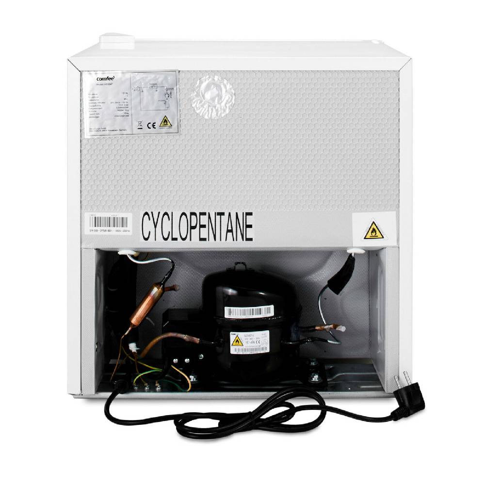 ROTCOM Deutschland Mini Kühlschrank comfee RCD76WH1 Kühlgerät Box mit Eisfach RO_RCD76WH1_B Meist gekauft