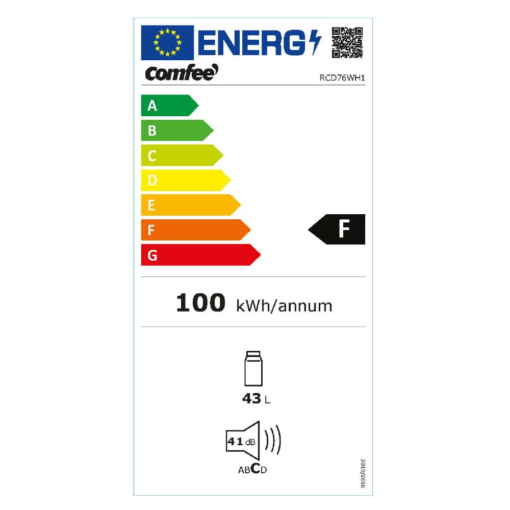 ROTCOM Deutschland Mini Kühlschrank comfee RCD76WH1 Kühlgerät Box mit Eisfach RO_RCD76WH1_B Meist gekauft