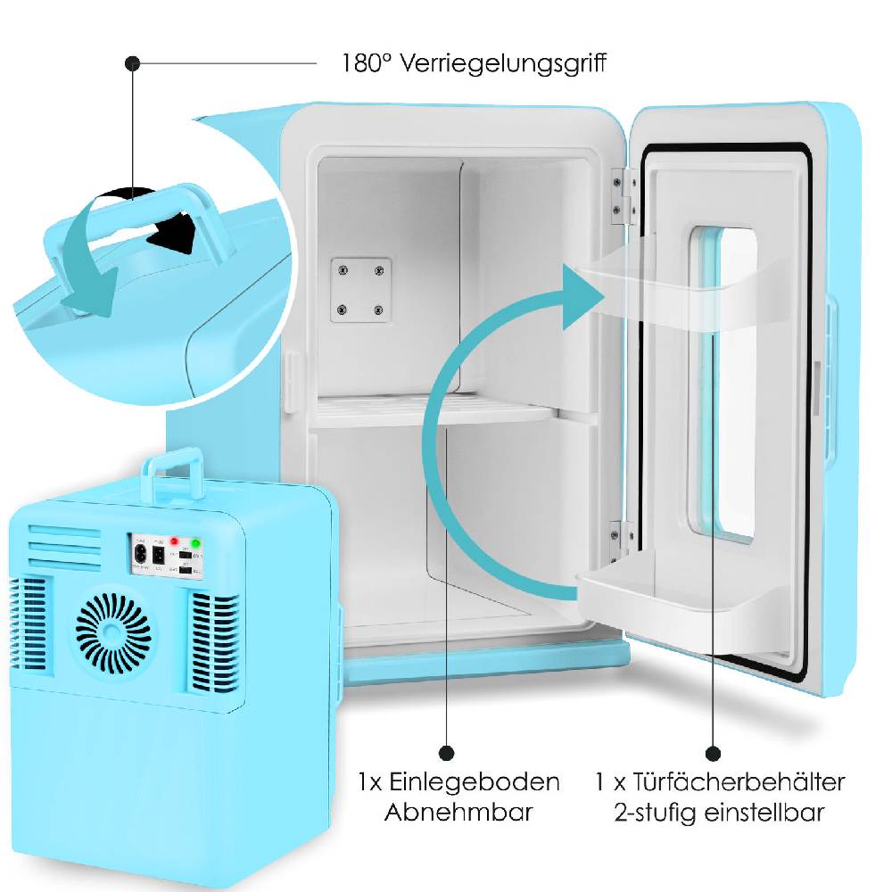 Retourwaren-Shop RETOURE Mini Kühlschrank 15 L Kühl und Heizfunktion Minibar Kühlbox Thermobox Fabrik Onlineshop