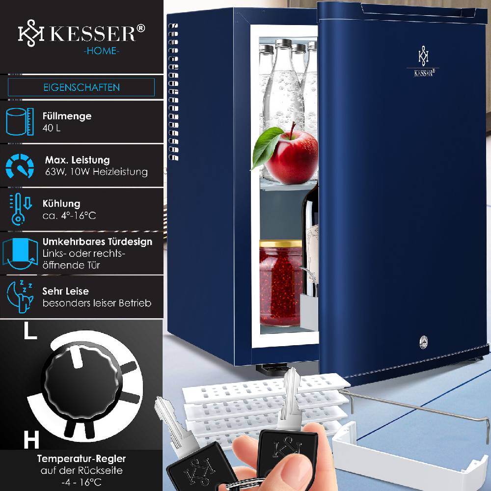 wmk-shop24 KESSER® Mini Kühlschrank mit Schloss Minikühlschrank 40L Minibar Hotel Leise Rabatt