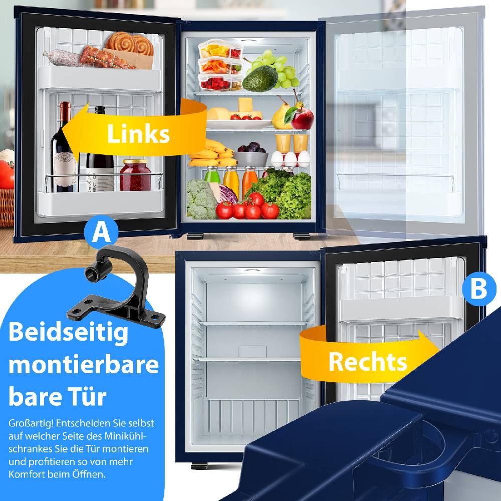 wmk-shop24 KESSER® Mini Kühlschrank mit Schloss Minikühlschrank 40L Minibar Hotel Leise Rabatt