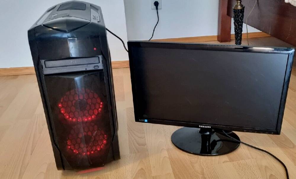 Warenhaus-dd Desktop PC Windows 10 +Monitor (16gb ram,GTX1060 6GB, I3 10100F 750 Watt 80+)