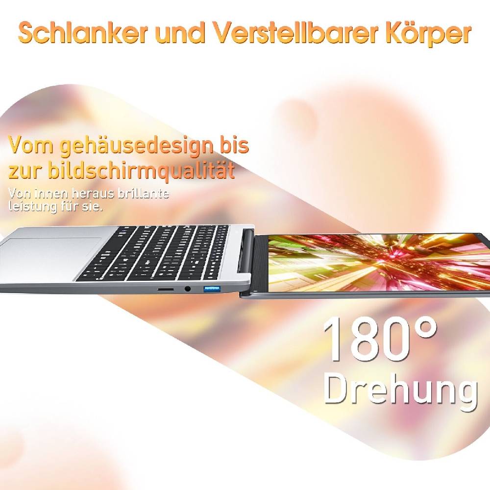usus0003q-14 SGIN Laptop 15.6 Zoll 4GB DDR4 RAM 128GB SSD Webcam Typ-C Mini HDMI WiFi Sliver Im Verkauf