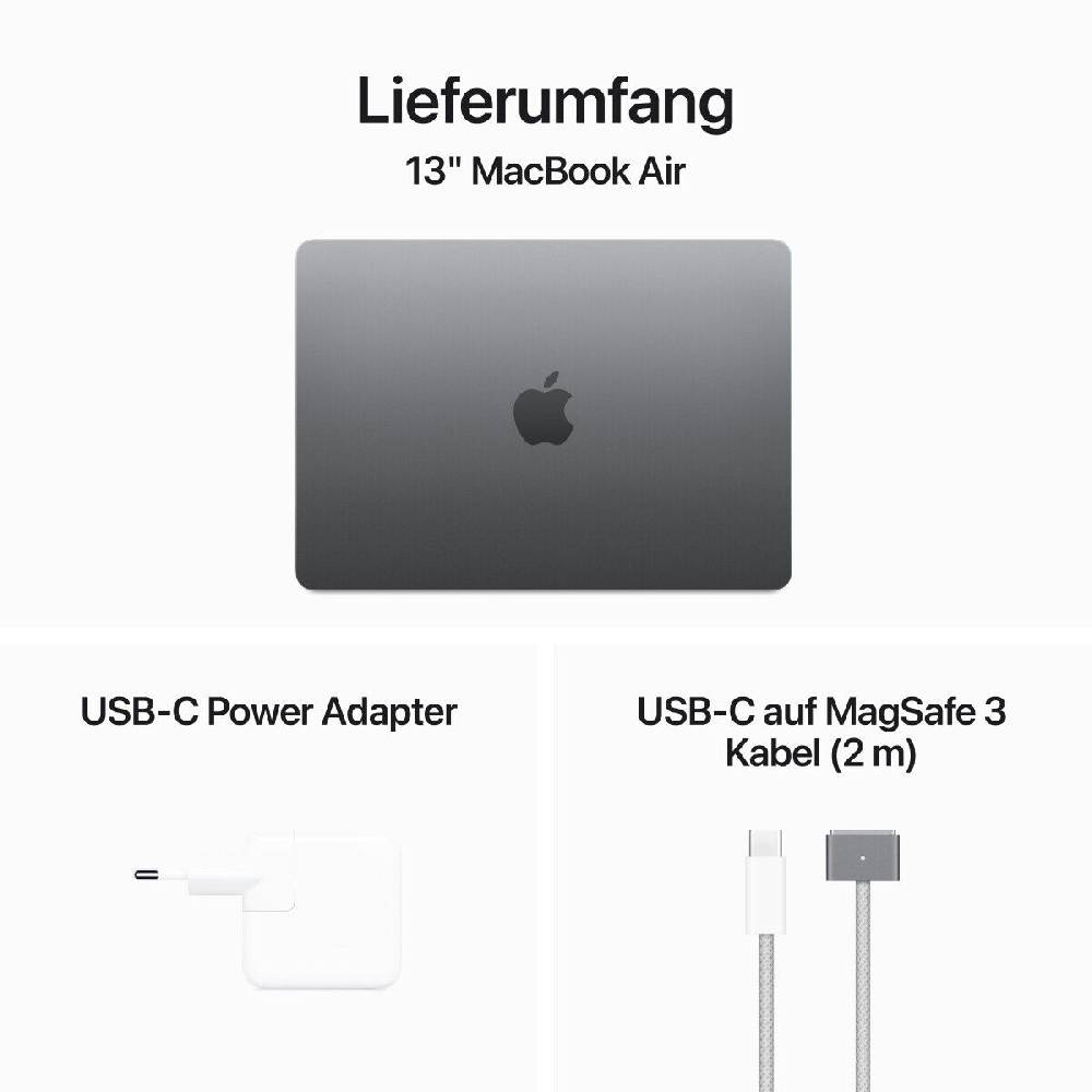 NBB - notebooksbilliger Laptop Apple MacBook Air 13,6" M3 MRXN3D/A Space Grau Apple M3 mit 8-Core CPU, 8 Rabatte dieses Monats