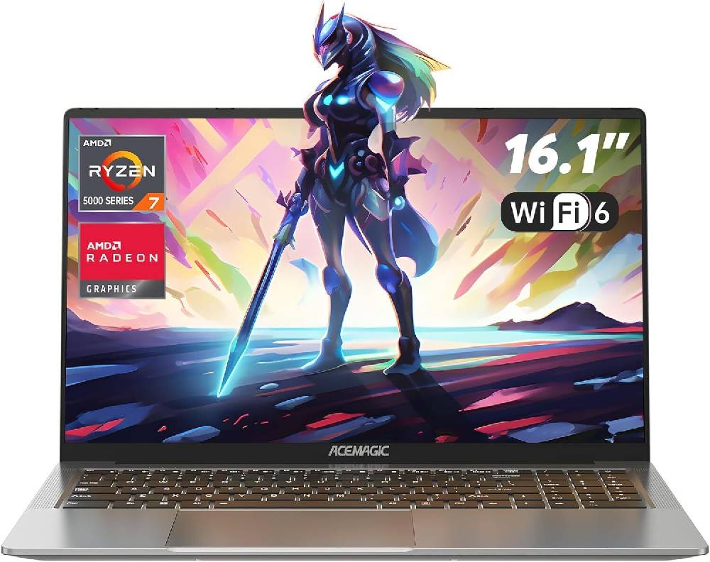 acemagic_deutschland ACEMAGIC 16.1" FHD Laptop AMD Ryzen 7 5700U 16GB DDR4 RAM 512GB SSD 5G/2.4G WIFI