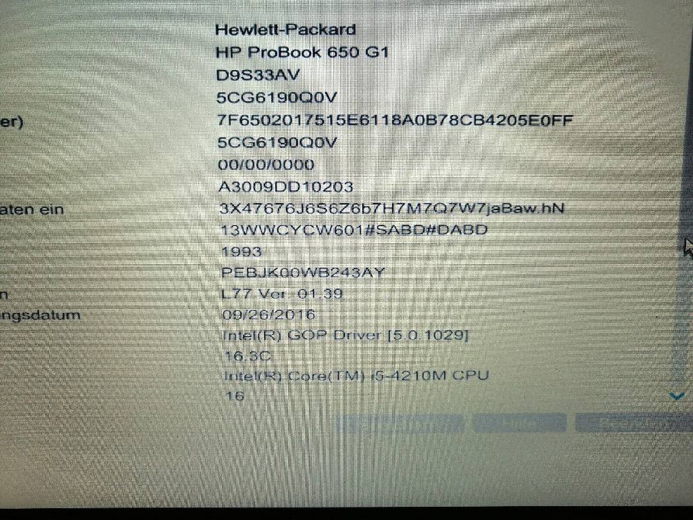 Burki-IT Shop HP ProBook Laptop 650 G1 Intel i5-4210M 2,5GHz 8GB RAM 500GB HDD Windows 11 Pro Großer Ausverkauf