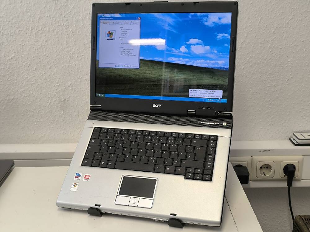 nb-ersatzteile Acer Aspire 1690 Windows XP Gaming Retro Notebook 1,73Ghz 80GB Ati X700