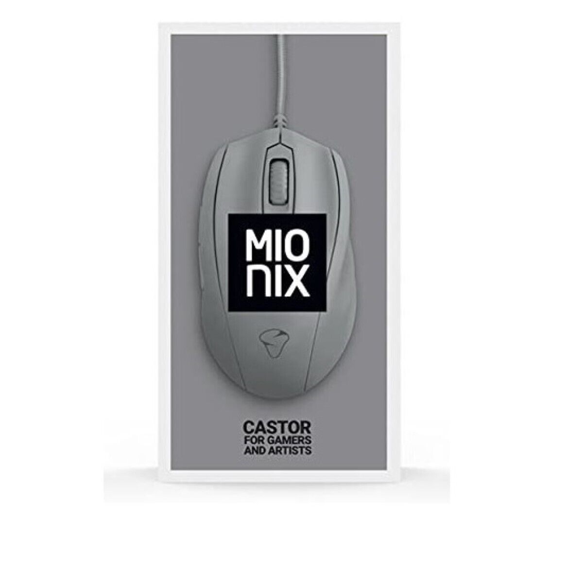 koka-shop.me Mionix Gaming + Artists Maus Castor Shark Fin Grau Optisch USB PC Mouse 5000 DPI Bis zu 60% Rabatt