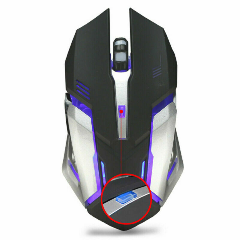 lldtechnology Wireless Kabellos Maus PC Mouse Funkmaus USB Aufladbar für Computer Laptop DE Nur für heute