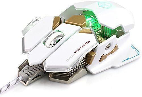 KAUFSGUENSTIG Computer Maus 10 Tasten PC kabelgebunden USB Gaming Gamer LED Farbe Sumlink Speichern exportieren
