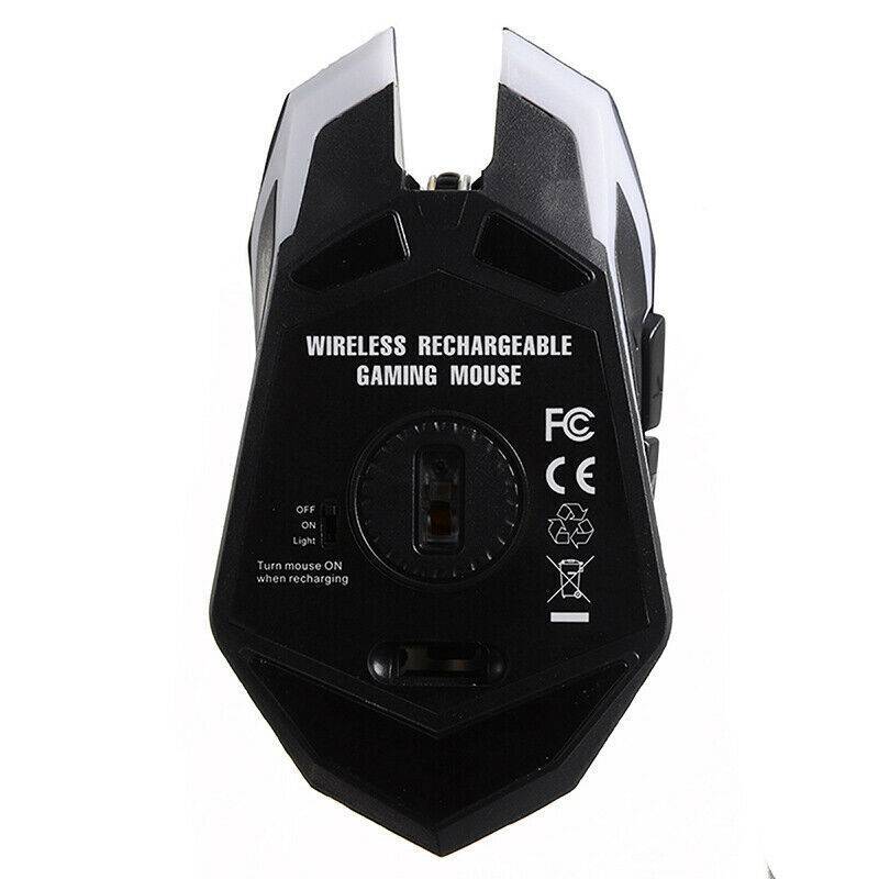 rxfuntool USB Wireless Kabellose Maus PC Gamer Mouse Laptop Funkmaus RGB Gaming Mouse Rf zollfrei