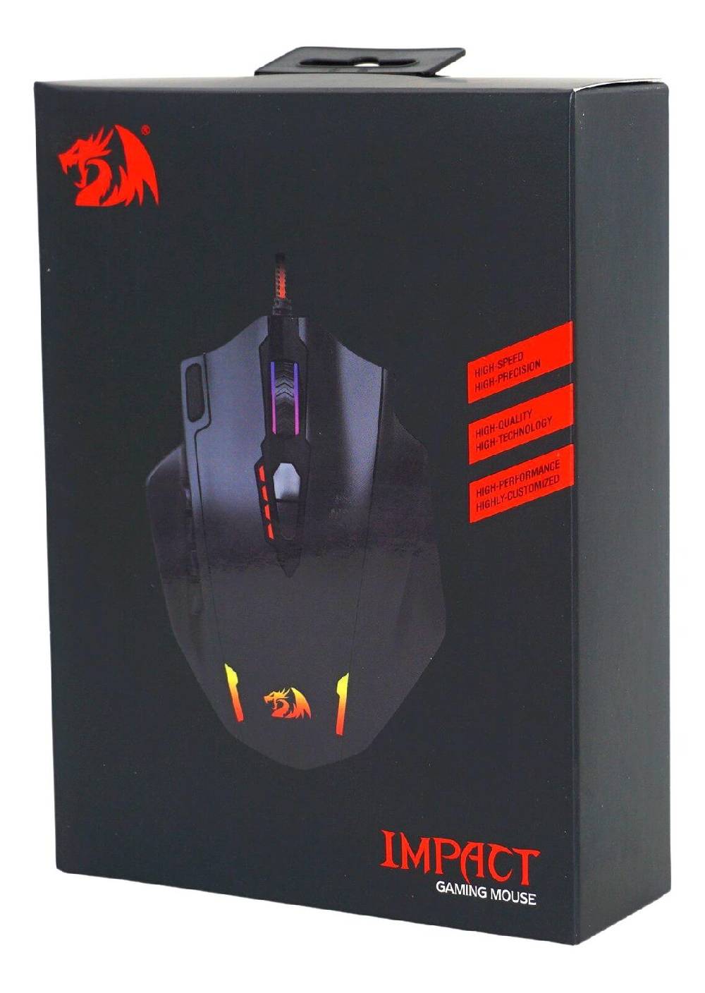 Lotus-iCafe Redragon M908 IMPACT - Gaming Maus - Schwarz - Neu & OVP
