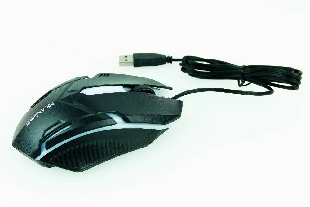 Schneemann-Versand Coole Gaming Maus Mouse Milang Blade M3 LED RGB Beleuchtung USB Kabel Laptop PC Rabatt