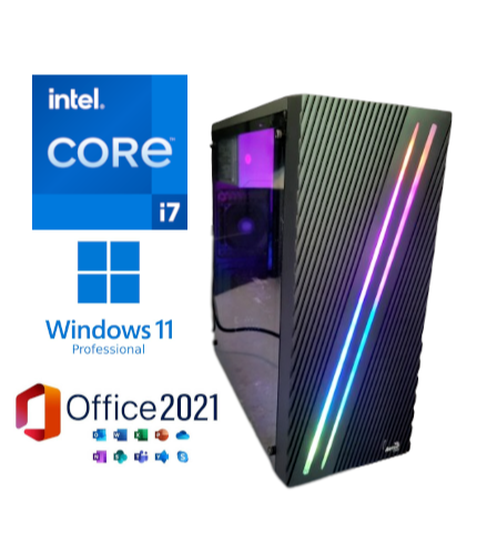 Hardwareartde E-Sport Gaming PC - Intel i7 3,80Ghz | 16GB RAM | 512GB SSD| AMD RX 550