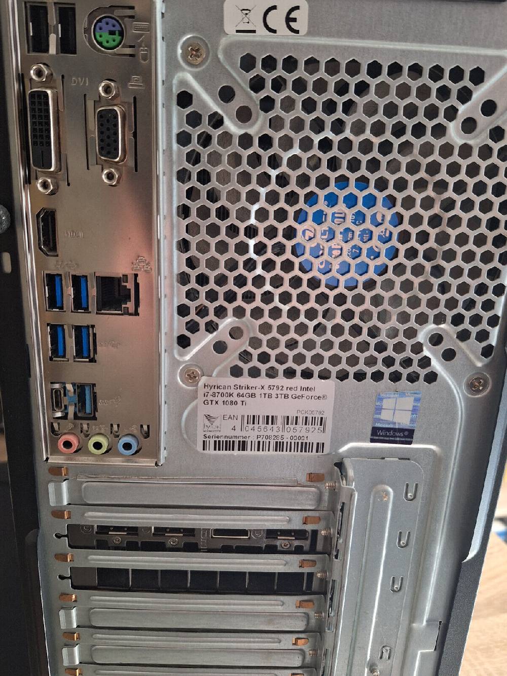 sammlerwelt-ask Gaming PC 64GB RAM 11GB Grafikkarte GTX 1080ti 4TB Festplatte I7-8700K Windows10 Jubiläumsangebot