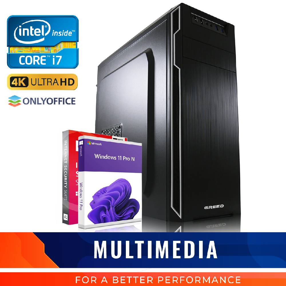 Smart7ONLINE Intel i7 4790 Computer, Büro PC 16GB RAM - 240GB SSD + 1TB HDD - WINDOWS 11 PRO