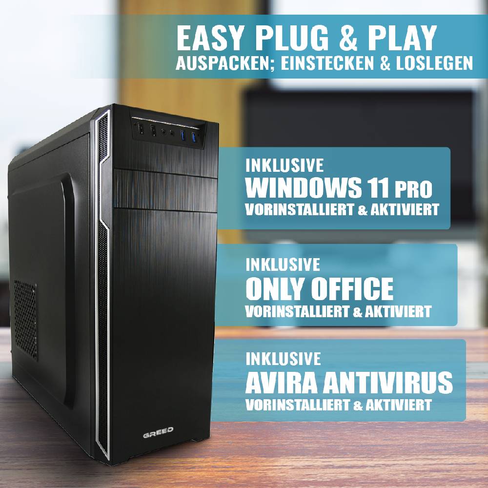 Smart7ONLINE Intel i7 4790 Computer, Büro PC 16GB RAM - 240GB SSD + 1TB HDD - WINDOWS 11 PRO Blitzverkäufe