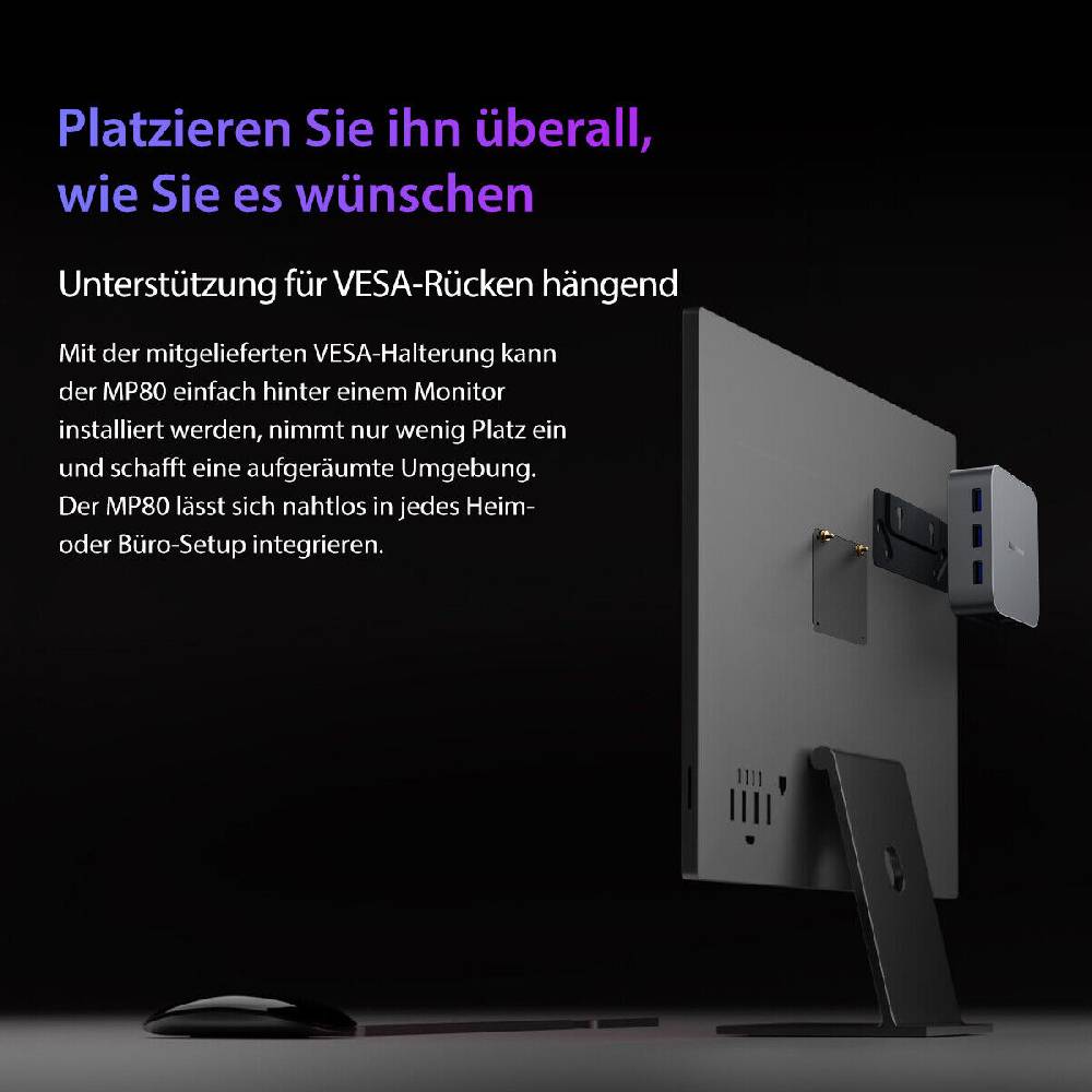Blackview Global Official Blackview Mini PC Intel 12th MP80 Gaming Desktop Windows 11 16GB DDR5 512GB SSD Online Shopping