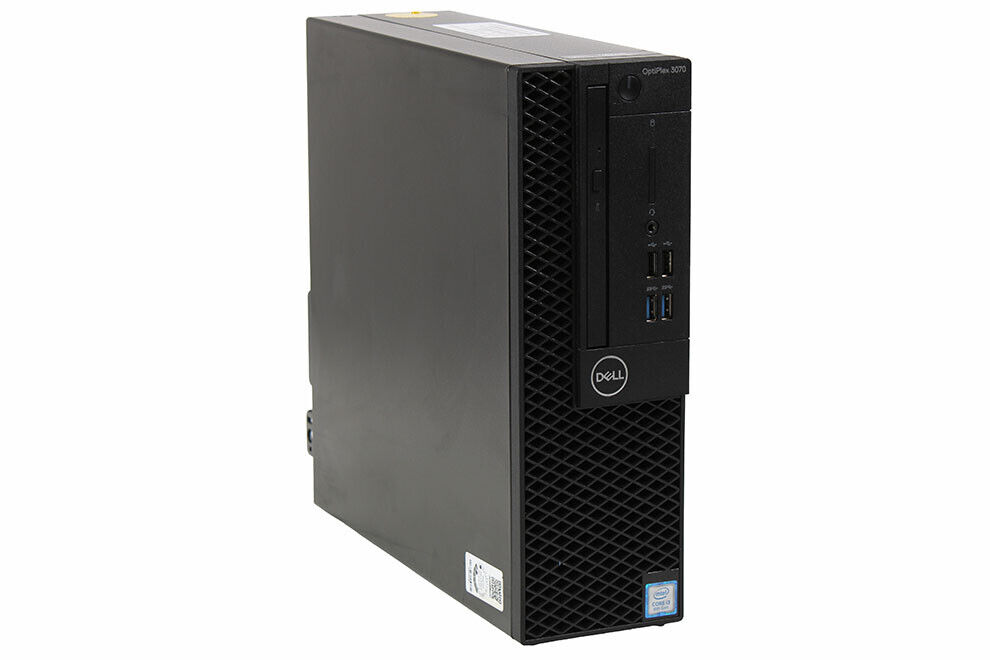 compicool Dell OptiPlex 3070 SFF PC // Core i3-9100, 8 GB RAM, 256 GB SSD, Multi DVD
