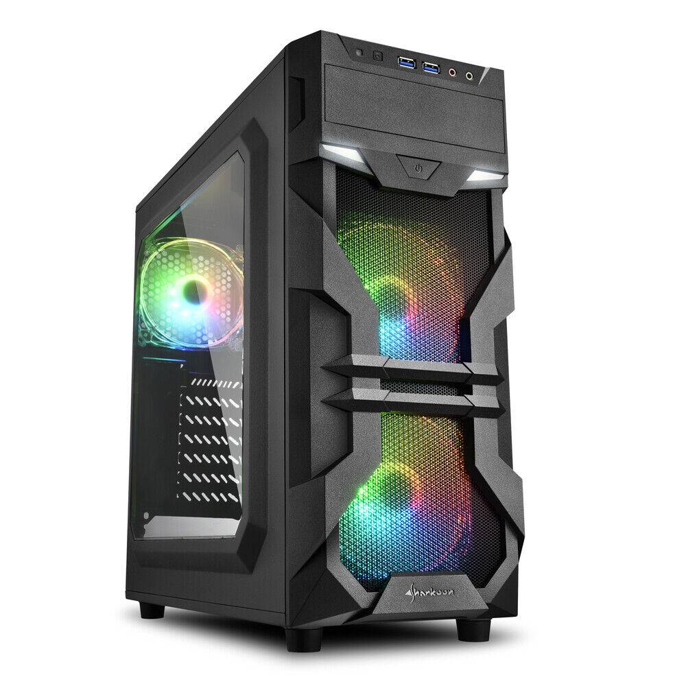 bittso-computer Gaming PC AMD Ryzen 5 5500 6x4,2 GTX 1650 M2 Bluray DVD/RW WIFI Rechner Gamer
