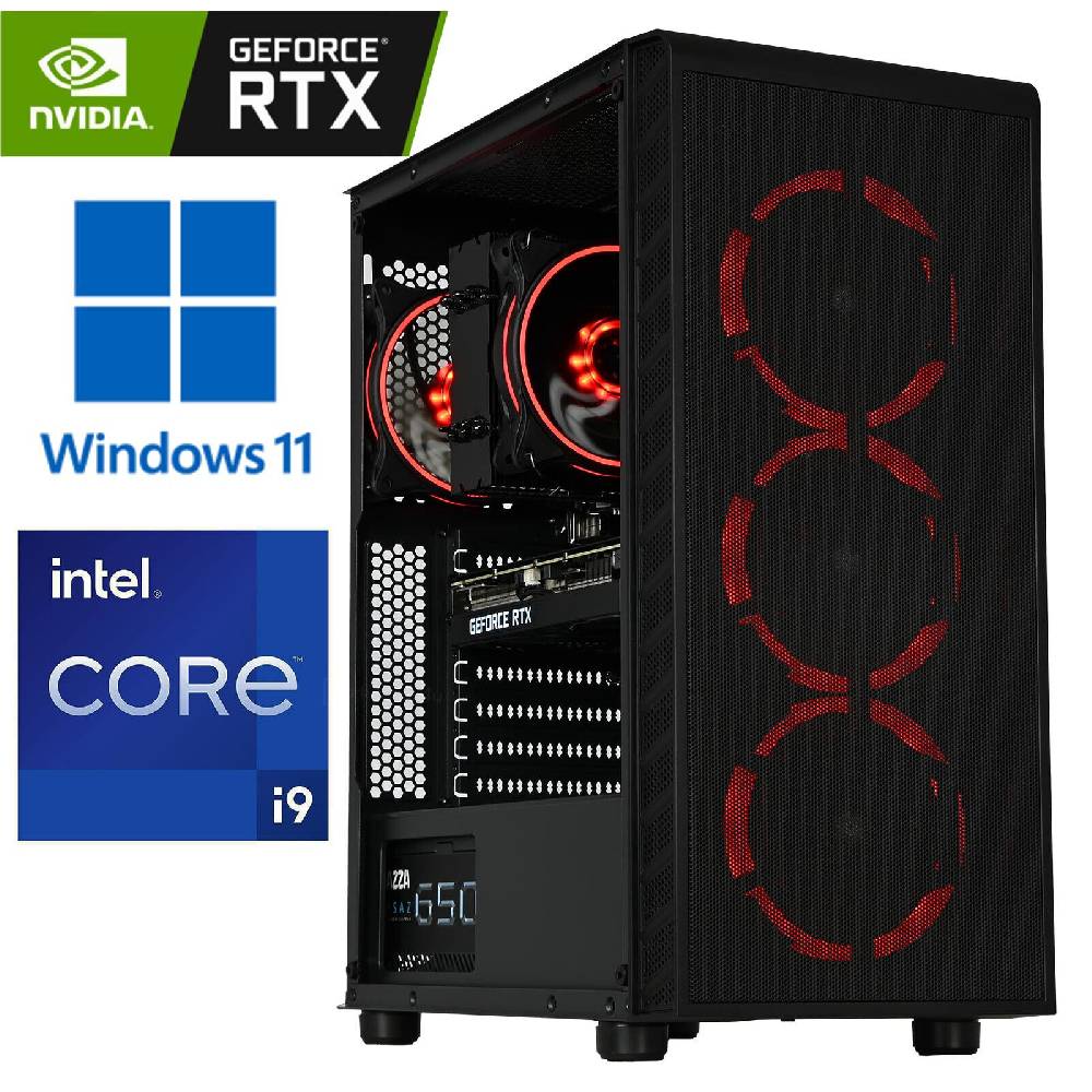 Workstation4u Gaming PC Intel Core i9-11900KF 32GB RAM 2x 2TB SSD GeForce RTX 4060 Ti +WLAN BT