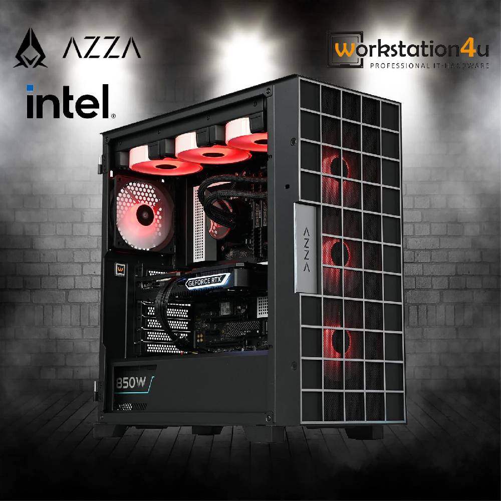 Workstation4u RGB Gaming PC - Intel Core i9-11900KF, RTX 4060, 32GB RAM, 1TB SSD, WaKü, Win11