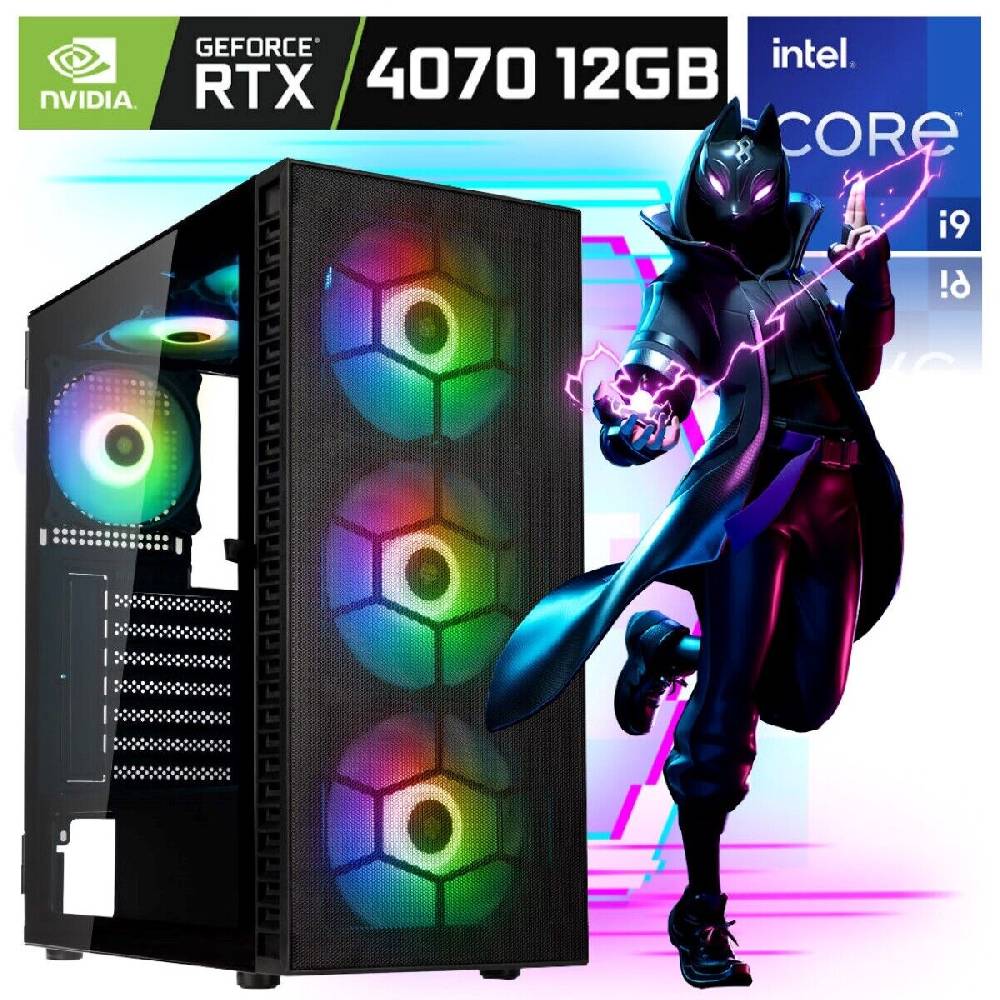 meinpc Gaming PC Gamer Sets Gaming PC Intel i9 11900 8x 5.2 GHz GeForce RTX 4070 12GB MSI WiFi AC Gamer W11