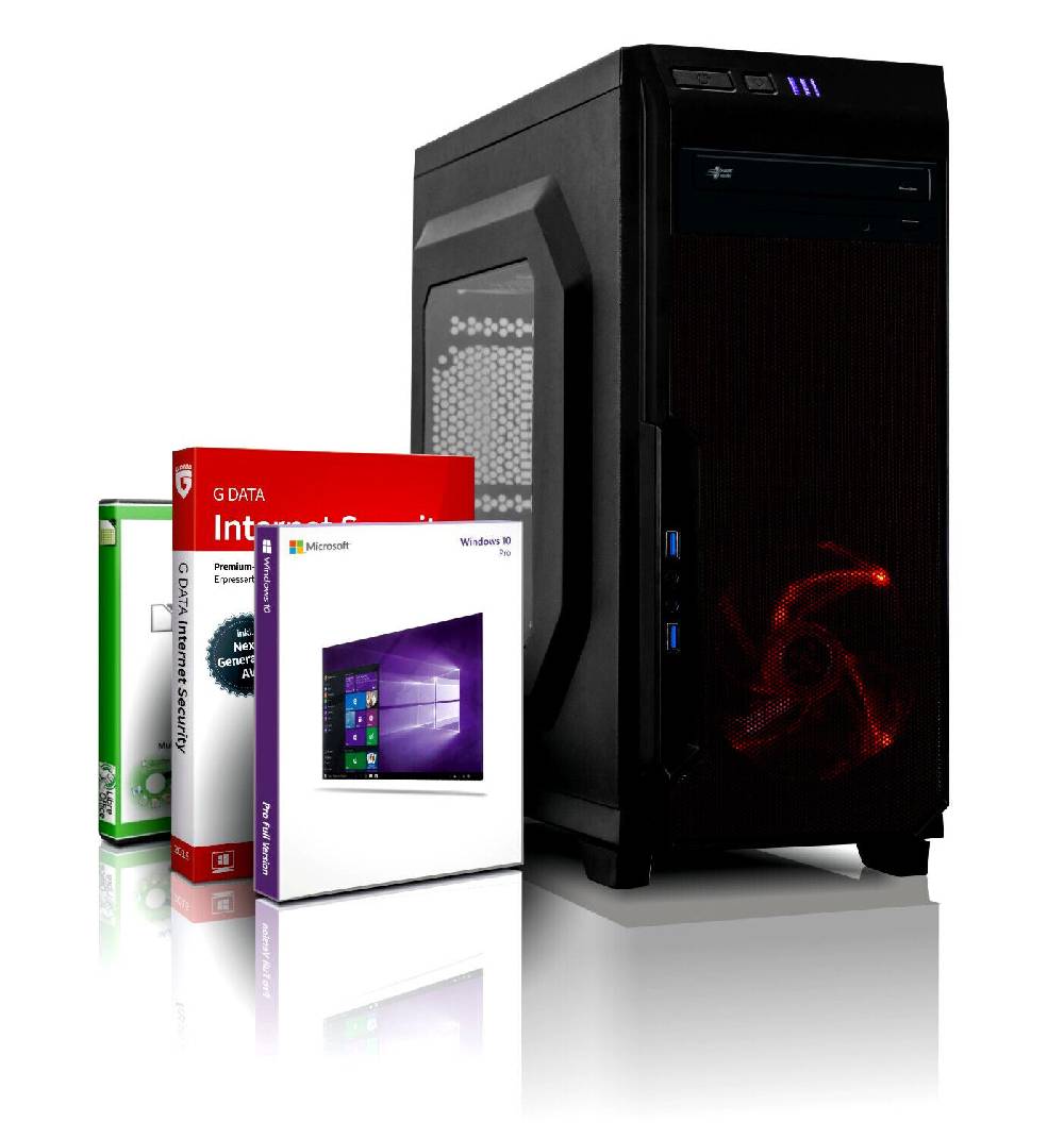 exo-gaming ULTRA DX12 GAMING PC INTEL i7 16GB 256GB SSD HDD GT 730 Windows 10 WLAN Computer