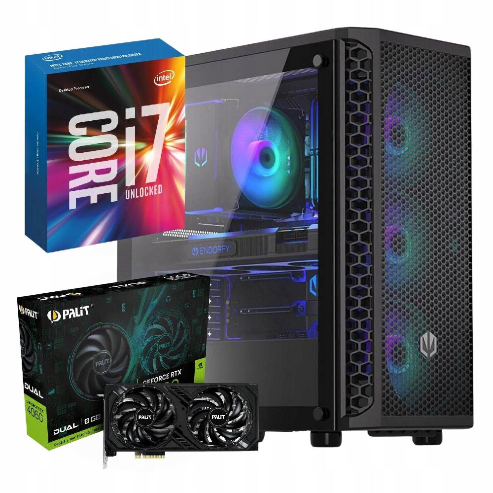 Xlap24 COMPUTER GAMING Intel Core i7 32GB RAM 1TB SSD RTX 4060 8GB Windows 10 PRO
