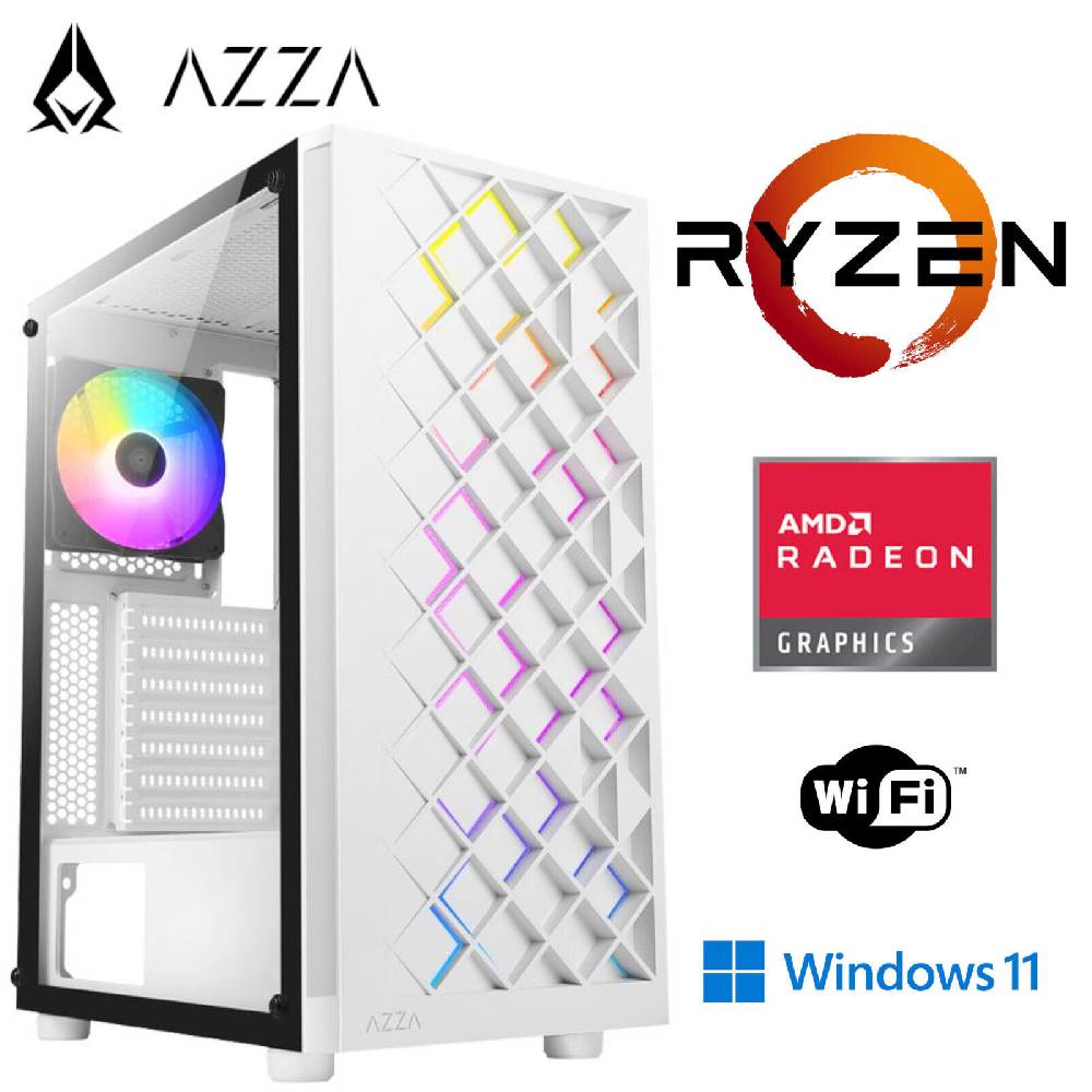 MEG-BAR Gaming PC - Ryzen 5 5600G 6x 4,4GHz - 32GB DDR4 RAM - 1TB M.2 SSD NVME